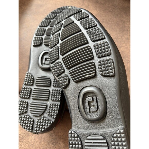 Footjoy Men\'s Black Leather Shoes Size 10.5 W Slip On Loafers Classic Golf Logo main image 5